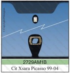 CITROEN XSARA PICASSO A NORDGLASS úchyt podkova