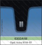 OPEL ASTRA III H A 12cm NORDGLASS