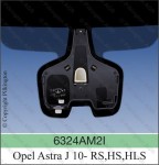 OPEL ASTRA IV J A čierny senzor vyrez ma kameru AGC