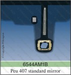 PEUGEOT 407 A KOLAJNICKA UCHYT násuvný PILKINGTON