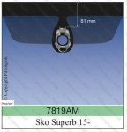 SKODA SUPERB III A AGC  senzor 12cm