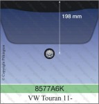 VW TOURAN I A SP 19,8cm PILKINGTON