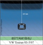 VW TOURAN I A senzor  23,7cm SAINT-GOBAIN