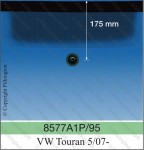 VW TOURAN I A SP 17,5cm ZHODNE S 1P BEZ GUMY AGC