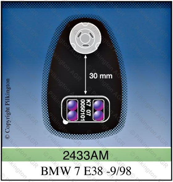 BMW 7 E38 A PILKINGTON