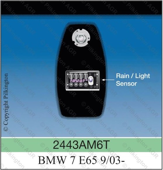 BMW 7 E65/E66 A ZHODNÉ S 2B biela čočka PILKINGTON