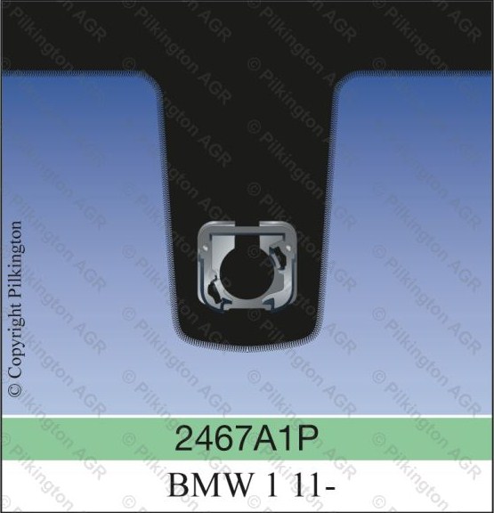 BMW 1 F20 A kamera na diaľkové svetlá je na spätnom SAINT-GOBAIN