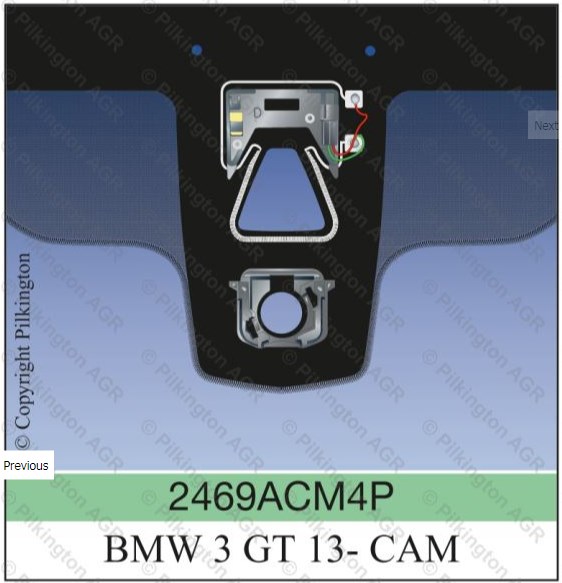 BMW 3 F34 GT A PILKINGTON