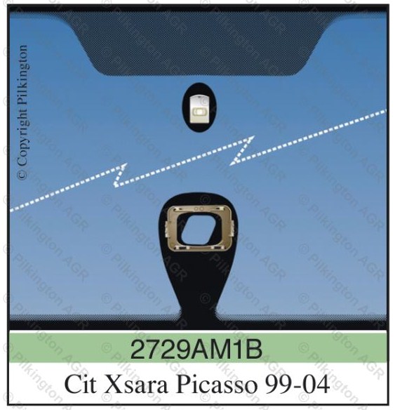 CITROEN XSARA PICASSO A PILKINGTON úchyt podkova