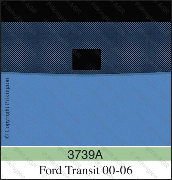 FORD TRANSIT III A bez úchytu, iba príprava na úchyt PILKINGTON