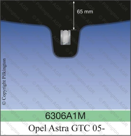 OPEL ASTRA III H 3D GTC A 6,5cm SAINT-GOBAIN