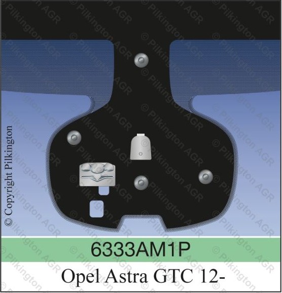 OPEL ASTRA J 3D GTC A PILKINGTON