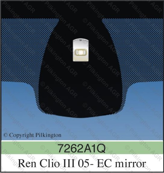 RENAULT CLIO III A obdlznik NORDGLASS