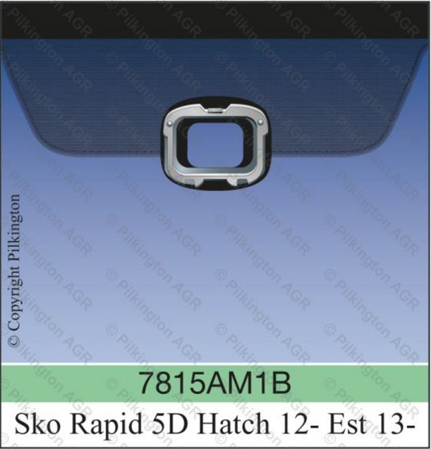 SKODA RAPID II A PILKINGTON 2013-2015