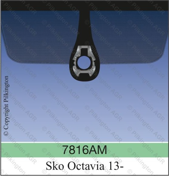 SKODA OCTAVIA III A (18cm po spodok) = BEZ BAUSETU AGC  VID 1B