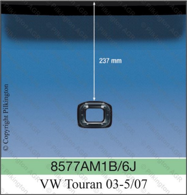 VW TOURAN I A senzor 23,7cm ZHODNE 1B BEZ BAUSETU PILKINGTON