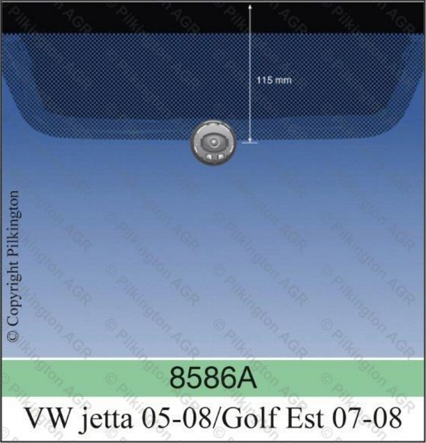 VW GOLF VARIANT A /JETTA III SP 11,5cm PILKINGTON