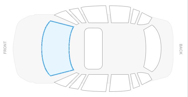 VW CADDY A 1ANT NORDGLASS