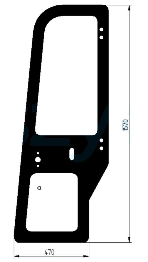 NEW HOLLAND mini-bager CX16B/CX18B/E16/E18 vo dverách