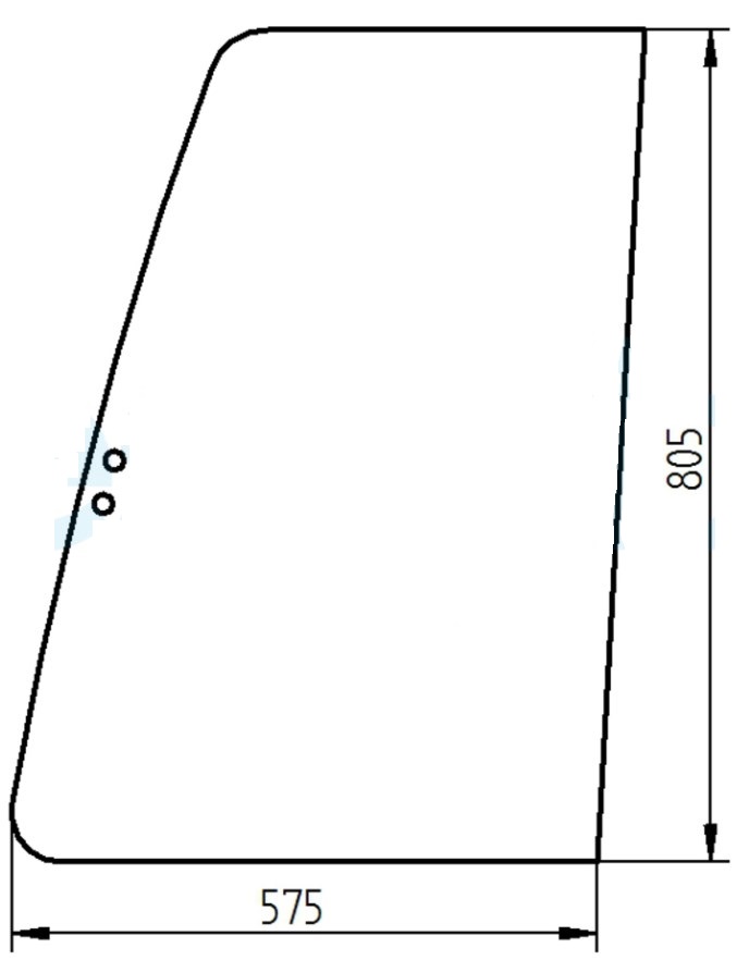 NEW HOLLAND Bager Case CX - horné predné vo dverách