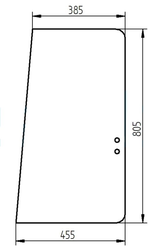 NEW HOLLAND Bager Case CX - horné zadné vo dverách